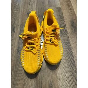 GSLMOLN Shoes Mens Size 9.5 Yellow Lightweight Air Cushion Comfortable Sneaker